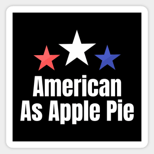 American As Apple Pie Sticker